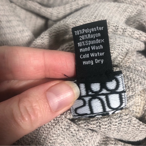 Clara Sun Woo Ribbed Knit Mock Neck Cold Shoulder Sweater, size S - Picture 8 of 10